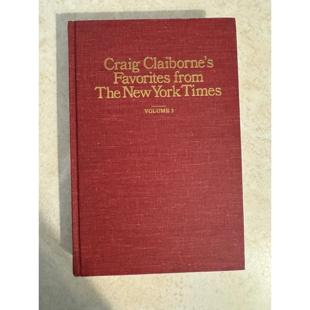 Craig Claibornes Favorites from The New York Times‎ Volume 3 Hardcover 1977 Red